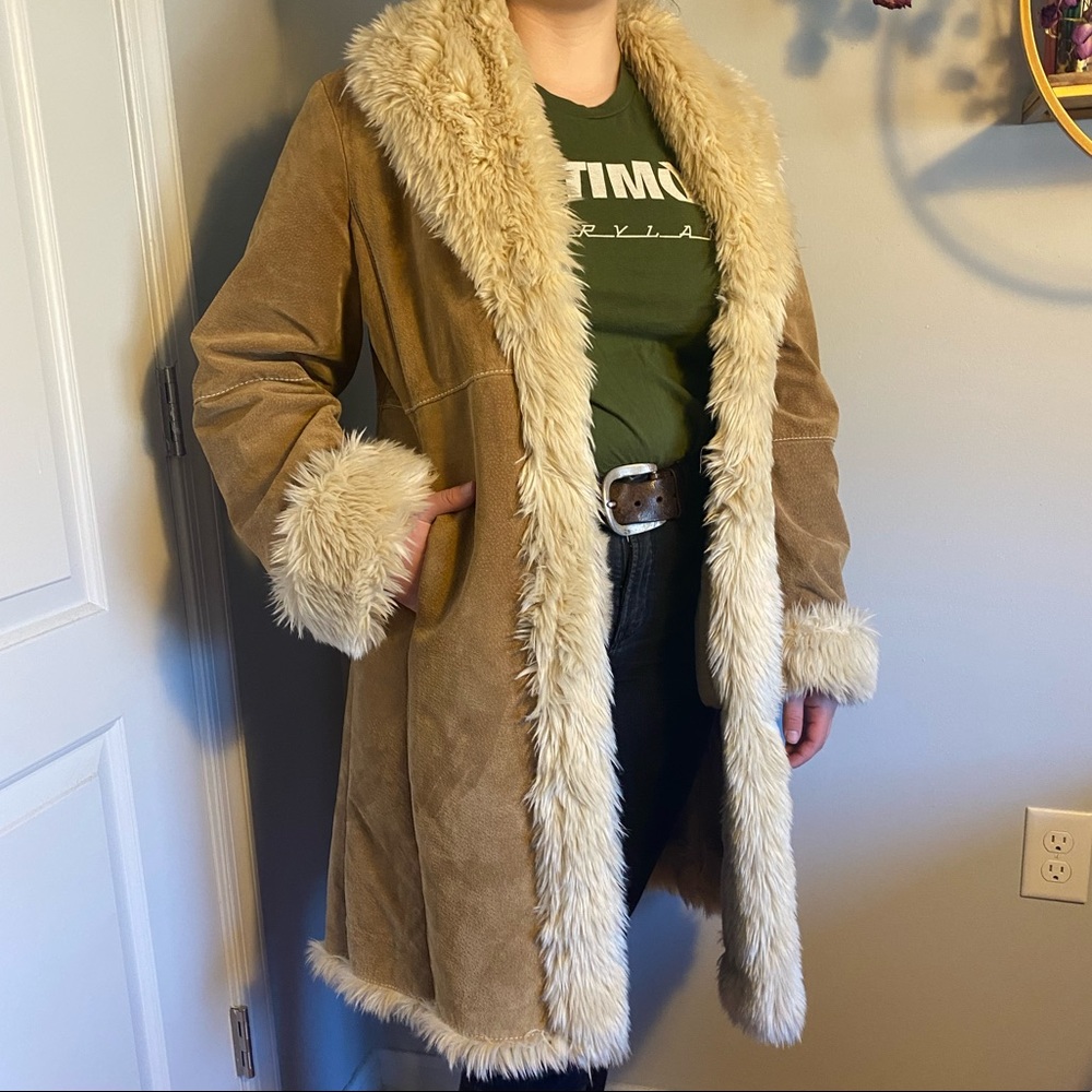 70s boho Penny Lane suede jacket